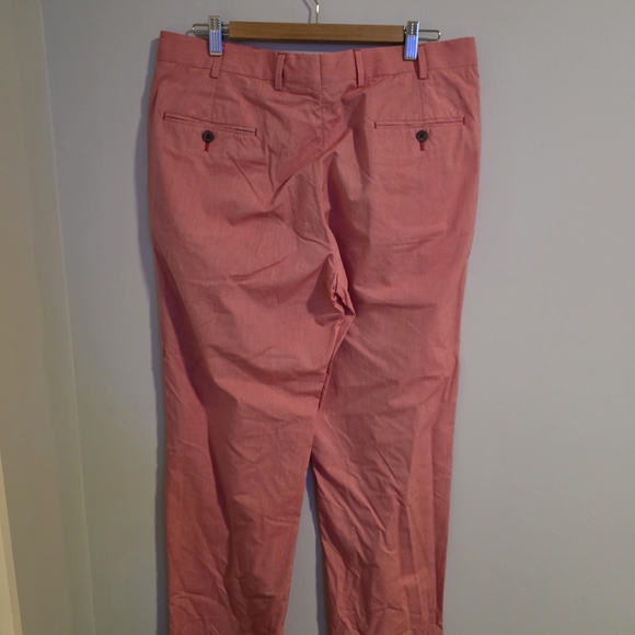 346 Brooks Brothers Classic Pink Men's Pants 36/32 Fitzgerald Fit - Picture 4 of 10